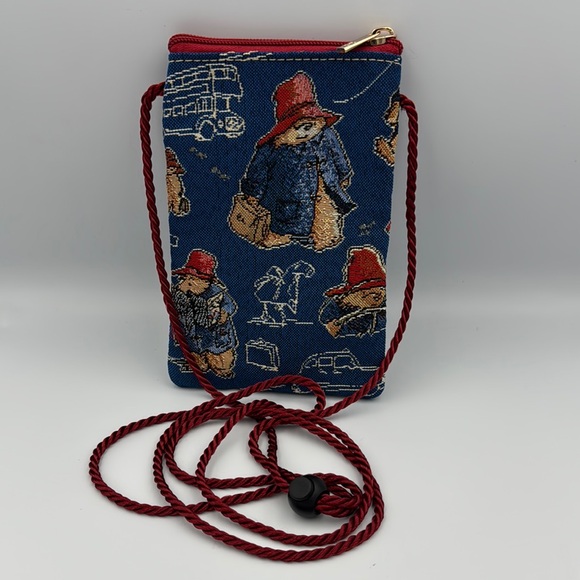 Signare Handbags - Paddington‎ Bear Signare Tapestry Crossbody Phone Bag Mini Purse Blue